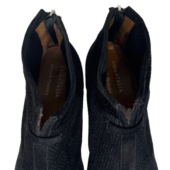 Aquatalia Russell & Bromley Boots Women’s Size 8 Black Suede Ankle Weatherproof - Picture 5 of 14